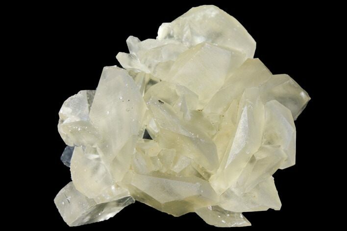 Calcite Crystal Cluster with Green Fluorite - China #132763